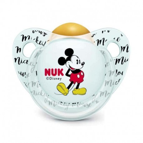 Nuk Disney Mickey Mouse Chupete Latex 0-6 meses 1 unidad (Gris)