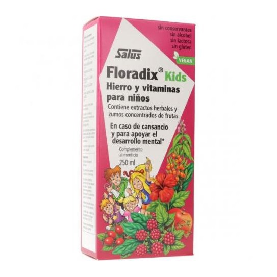 Floradix Kids Hierro y Vitaminas para niños 250 ml Salus