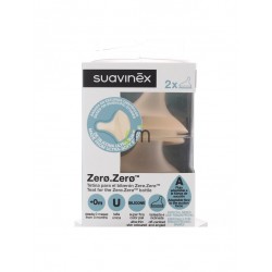 Suavinex 2 Tetinas silicona lactancia mixta para el biberón zero.zero