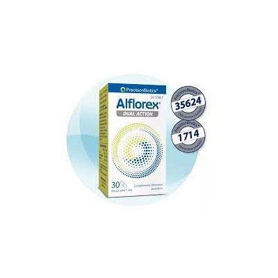 Alflorex Dual Action 30 Cápsulas. Complemento Alimenticio probiótico.